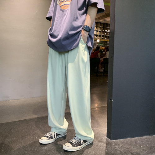 夏季拖地冰丝西裤宽松直筒超薄垂感拖地裤XZ1004-1KZ1668P35图片