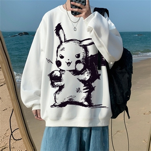 ！22秋季新款宽松大码港风皮卡丘卫衣WY61-P28控48图片