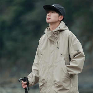 Cityboy情侣 时尚连帽冲锋衣外套夹克 团体班服图片