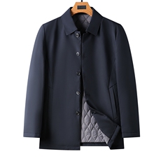 冬季中年纯色棉服冬装中年男翻领棉服爸爸外套HPN8388-P200，男装棉衣，电商B212（原钱塘6029）