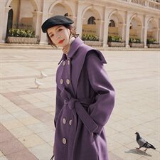 大货已出！主推款！版型超好毛呢外套163-W82-P170-控248，女装毛呢外套，拾菱