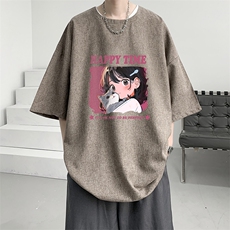 风复古亚麻短袖男棉麻t恤男半袖ZT71353-P35，男装T恤，电商A040