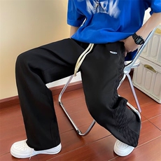 2023美式高街裤子男春秋季宽松直筒潮牌坠感阔腿PK43-P35，男装休闲裤，星座1109-3