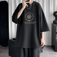Q11163-P30 春夏季七分袖t恤男大码五分袖男短袖中袖图片