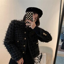 羽毛小香风开衫，其它，XTZ style