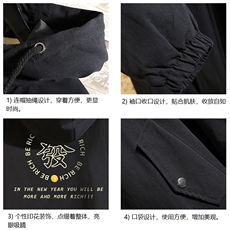JK41163-P85加棉款-P115纯棉连帽夹克男士大码工装夹克男砖墙，男装夹克，电商A040A