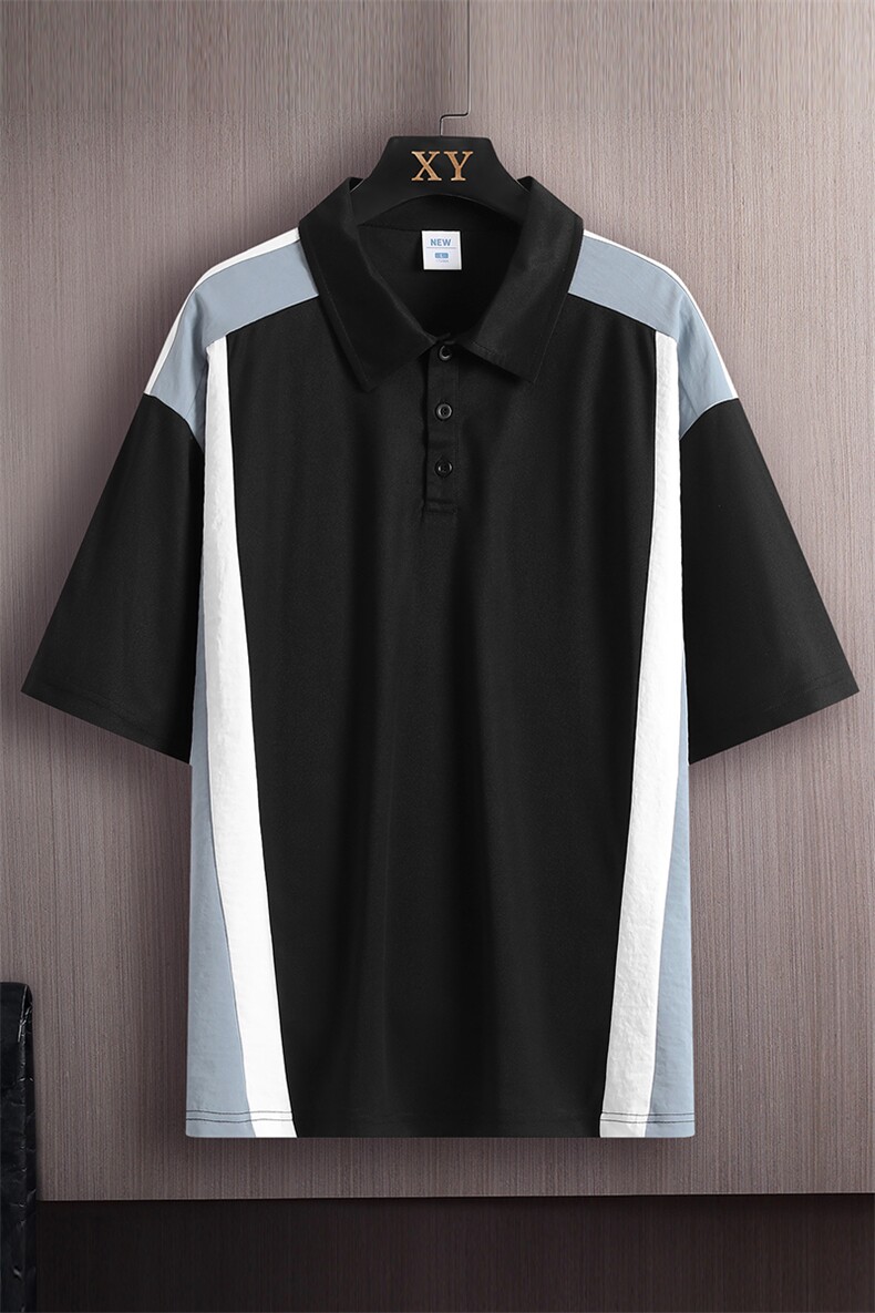 2023夏季新款短袖男木板挂拍潮流polo衫百搭半袖zdp2302-P40控58,男装Polo衫,星座717