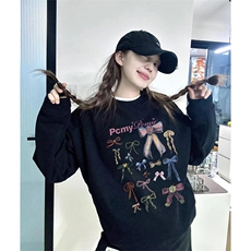 抖音得物现货高品质美式宽松圆领印花卫衣新款重磅卫衣ADY103，男装卫衣，电商A443