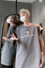 麂皮绒背心/马甲/坎肩2025夏季男装无袖T恤XZ514-2-2024117-P28，男装T恤，星座514-2(原B239)