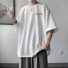 HT73098-P22华夫格t恤男短袖男大码五分袖大皂风，男装T恤，电商A040