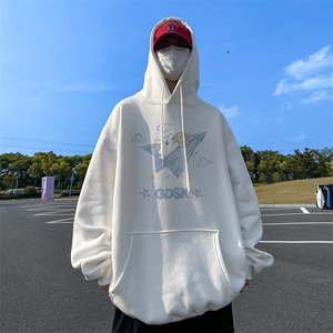 已注册/秋新款外景连帽卫衣男宽松落肩打底衫WY00217/P45加绒P50图片