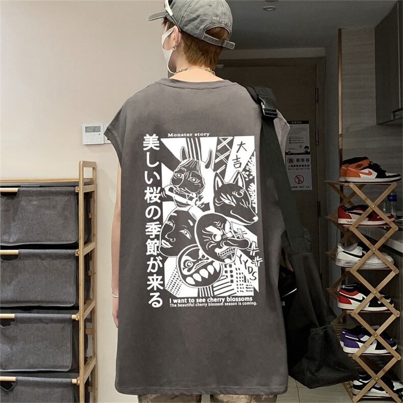 电商DSA028-BXF41棉夏季新款印花背心休闲圆领男,男装背心/马甲,电商A028