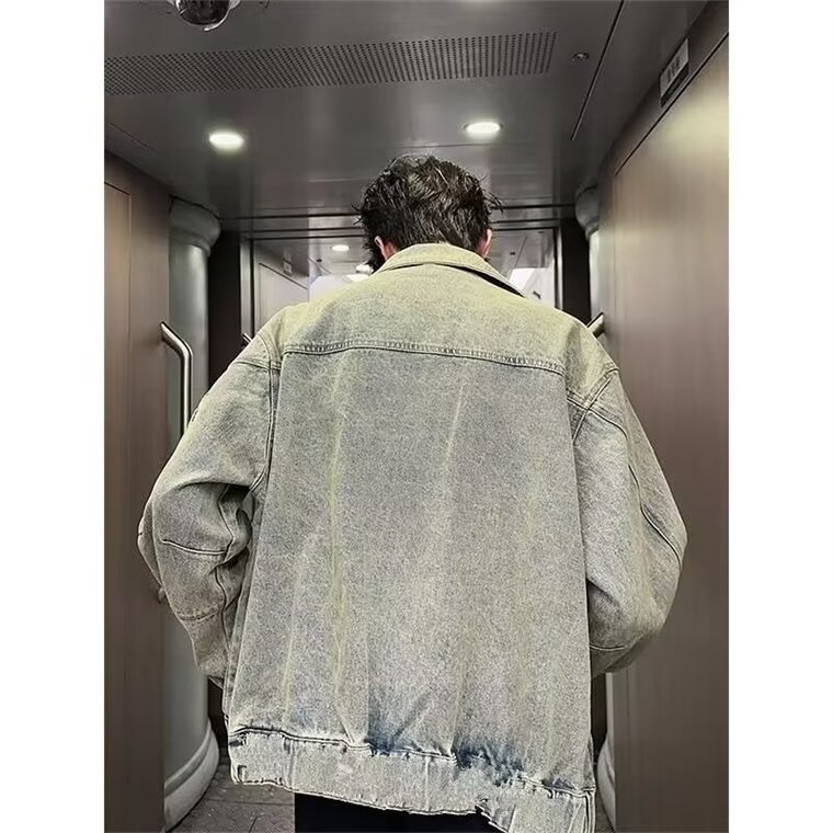 复古水洗做旧牛仔外套男春秋炸街宽松休闲工装夹克网图JN1230-P78,男装工装外套,星座302B