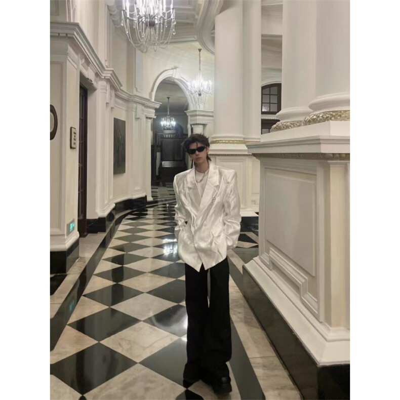 现货25液态亮面华丽西装外套xz167-p128,男装西服,电商B288