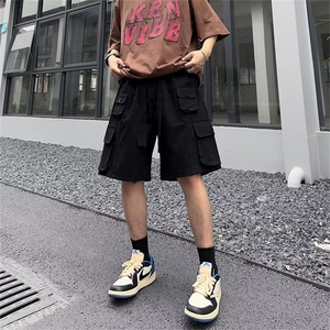夏季宽松型五分裤休闲裤时尚潮牌男青春流行工装裤潮流AK16-P40图片
