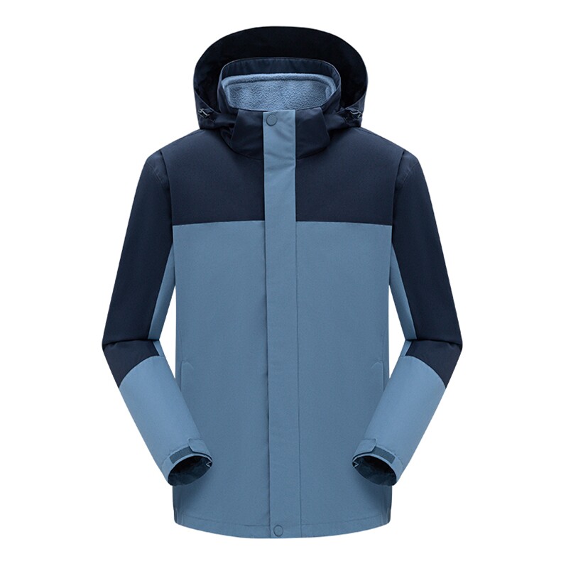 春秋户外冲锋衣男可拆卸两件套三合一加厚休闲外套防水冬季登山服,男装夹克,电商B212（原钱塘6029）