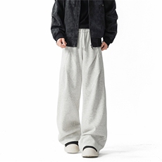 B336-DK777-P45秋冬新款运动裤宽松版型320克中性裤子加绒P55，女装休闲裤，电商B336