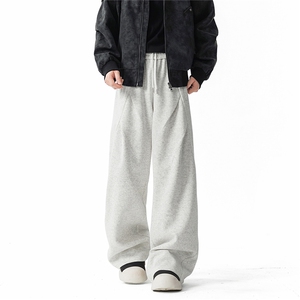 B336-DK777-P45秋冬新款运动裤宽松版型320克中性裤子加绒P55，女装休闲裤，电商B336