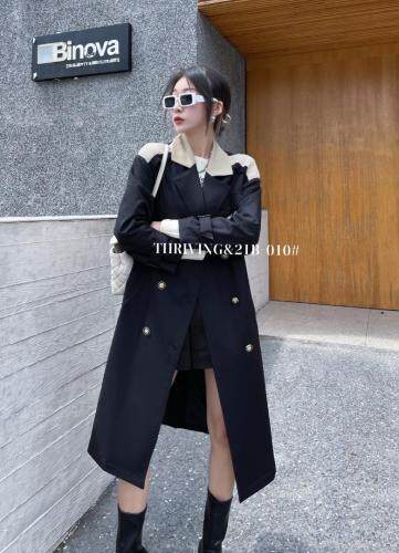 拼接风衣，女装风衣，斯瑞威