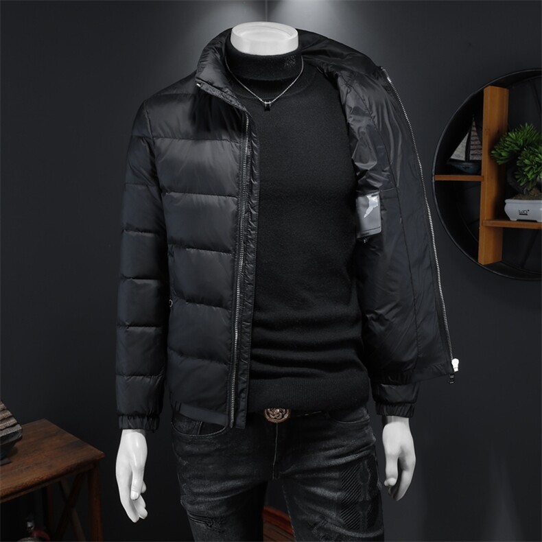 冬季新款男士90白鸭绒羽绒服潮流休闲立领外套钱塘2027-8807P310,男装羽绒服,钱塘6025