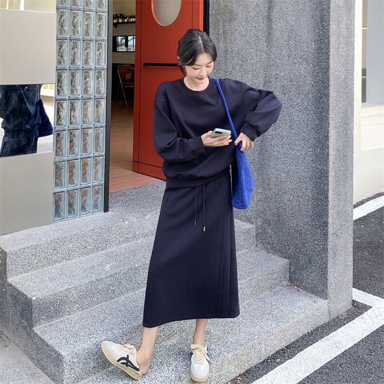 秋季新品老钱风休闲套装2601-P165-K235,女装套装/套裙,2D013