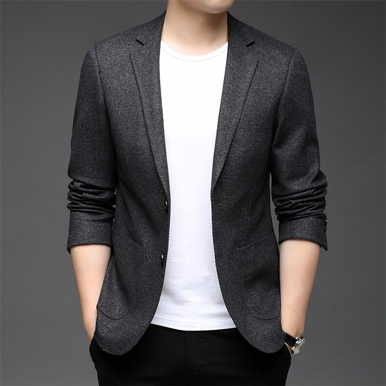 2023秋季新款男装西服纯色商务休闲西服男士便服单西HB21819-P165,男装西服,电商B212（原钱塘6029）