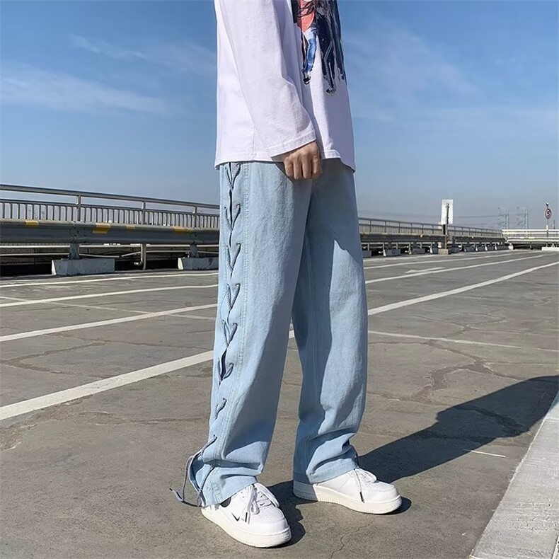 美式牛仔裤男春秋新款休闲直筒裤K0867P42,男装牛仔裤,星座1116-2