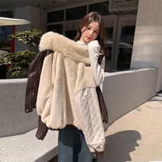 新款主推内里毛毛皮衣外套2636-P185-K268，女装短外套，2C129