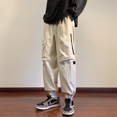 KP801P50港风工装休闲裤男宽松直筒束脚伞兵裤，男装休闲裤，星座1204-3