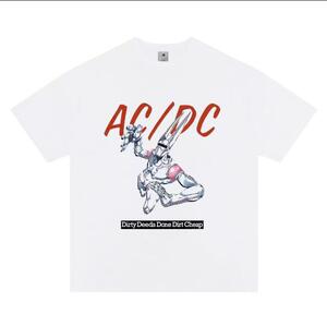 1506/QA7900/P31JOJO的奇妙冒险ACDC230g水洗印花短袖男T恤U图片