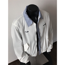 网图有货美式复古假两件翻领棒球服夹克外套男女A854-P55，男装夹克，星座1505