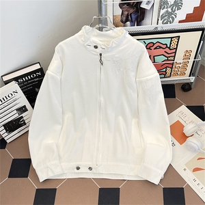 短款垫肩夹克外套男款春秋美式高街立领棒球服JK188-P75图片