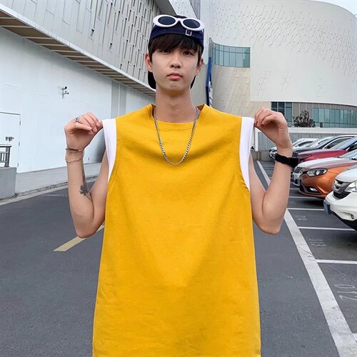 背心男士无袖t恤夏季篮球运动健身男生外穿T529P30图片