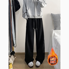 加绒加厚美式条纹运动卫裤A496特P49控88，男装休闲裤，电商A309