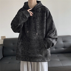 秋季麂皮绒卫衣宽松百搭D329-QM616-P65-控88，男装卫衣，电商D329