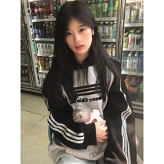 5403-P55原版做工立体刺绣华棉复合休闲卫衣薄款/加绒，女装卫衣/绒衫，星座617A-2