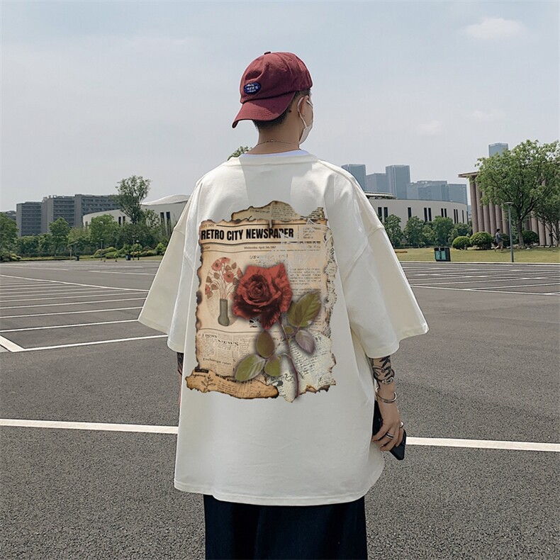 印花棉T280克直播供货220克重磅精品棉XZ301B-JB5106-P28,男装T恤,星座301B