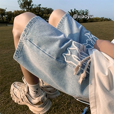 XZ616夏季新款牛仔短裤字母发泡牛仔裤TY856P45控58，男装牛仔裤，星座512A（原616）