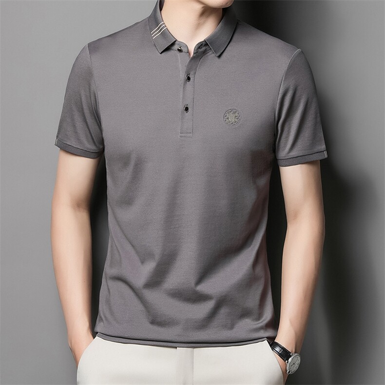 2023夏季短袖t恤男中老年男装圆领宽松中年男士polo衫QP1660-P57,男装Polo衫,星座1105-3
