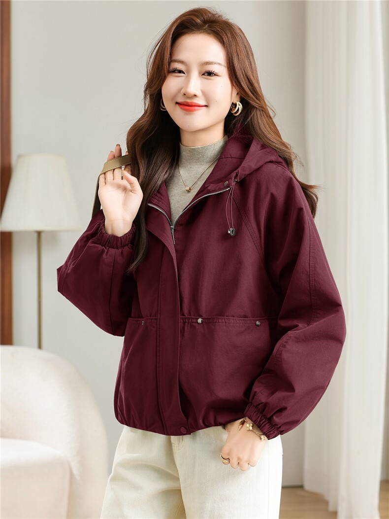 棉衣女冬季新款加棉加厚连帽保暖防风纯色百搭棉服外套,女装棉衣/棉服,曼沙奕珂