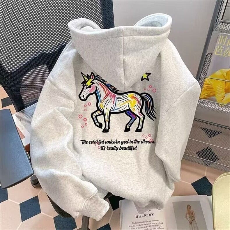 1506-1/WRW6931/P42卫衣男连帽春秋季ins港风宽松潮牌字母印花,男装卫衣,星座1506-1