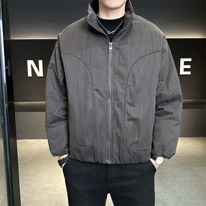 新标90   2025新款潮流保暖宽松立领白鸭绒羽绒服5875-P255图片