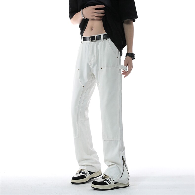 美式高街微喇叭牛仔裤B342-K7030-P65控88,男装牛仔裤,电商B342