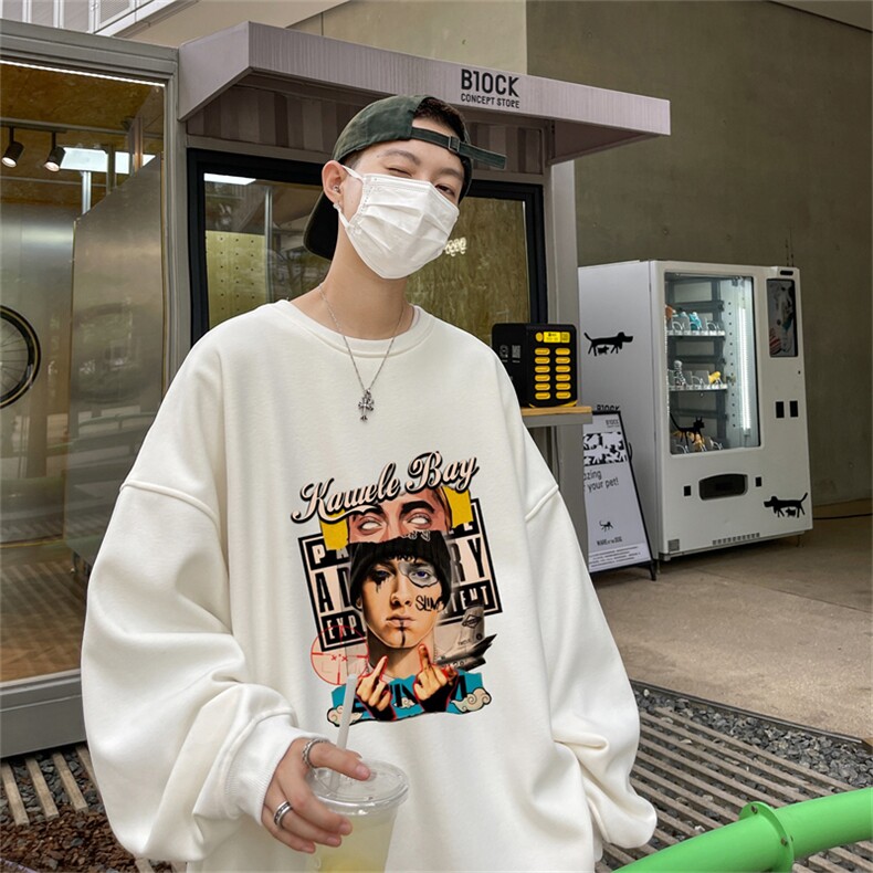 特P25控48秋冬新款男士圆领卫衣宽松休闲日常百搭上衣WQ2445,男装卫衣,电商B370