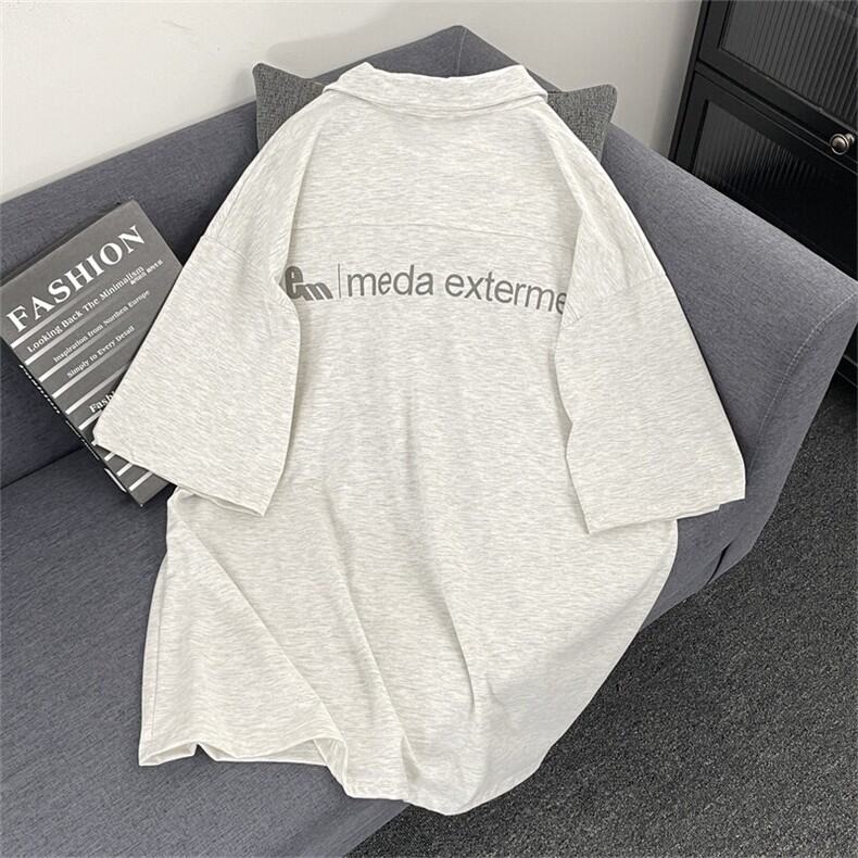 翻领短袖polo衫男潮牌韩版修身潮流新款百搭体恤FT171P38,男装Polo衫,星座1013-1