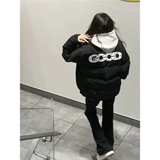 1506-1/M66101原版烫钻棉衣/P64棉男女冬季加厚情侣面包服潮棉衣，男装棉衣，星座1506-1