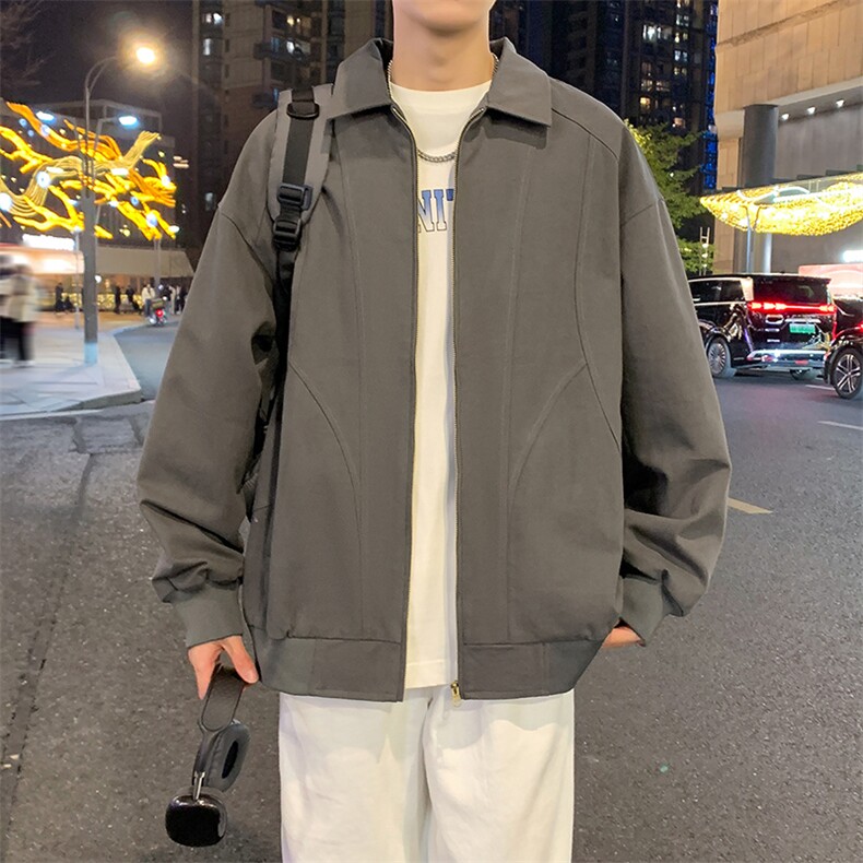 春季新款水洗棉夹克男青少年学生潮流外套GS6768-P75,男装夹克,星座1206（原A206）
