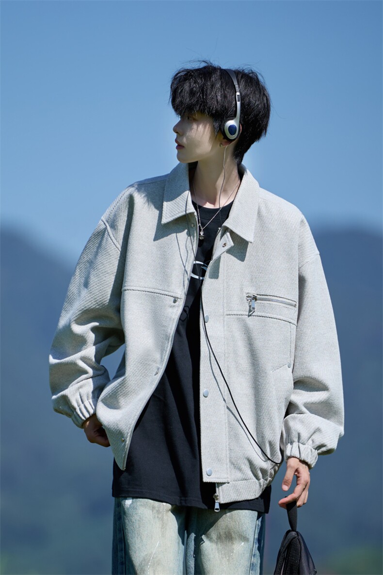 JK8869-P87L-9XL2025秋冬新款翻领工装夹克外套控158,男装夹克,星座109