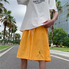 休闲短裤时尚潮牌休闲裤夏季男宽松型潮流纯色KK245-P25，男装牛仔裤，星座911-3