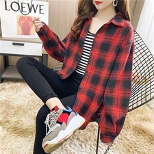 2022秋季新款时尚百搭大方气质潮流时髦个性格子衬衫，女装衬衫，L·H·X